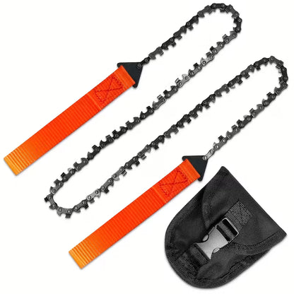 Survival Wire Saw - Portable Stainless Steel Emergency Hand Saw for Camping & Hiking