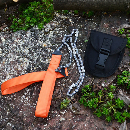 Survival Wire Saw - Portable Stainless Steel Emergency Hand Saw for Camping & Hiking