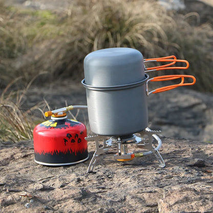 Ultralight Camping Cookware Kit - Complete Outdoor Cooking Set for Hiking & Survival