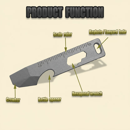 TC4 Titanium EDC Keychain Multitool