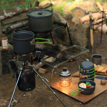 Ultralight Camping Cookware Kit - Complete Outdoor Cooking Set for Hiking & Survival