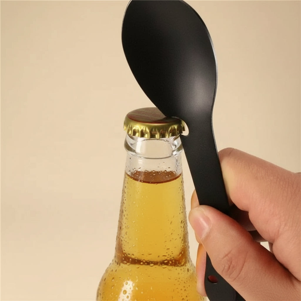 5-in-1 Multifunctional Survival Kit - Tactical Camping Utensils with Bottle Opener EDC Tool