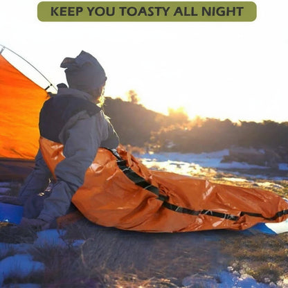 Thermal Mylar Emergency Sleeping Bag - Waterproof & Ultralight