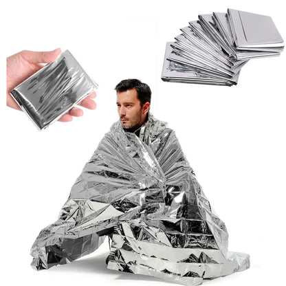 Emergency Survival Blanket - Waterproof Thermal Foil for Outdoor & First Aid