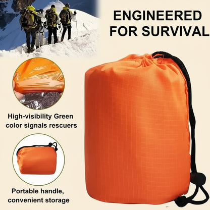 Thermal Mylar Emergency Sleeping Bag - Waterproof & Ultralight