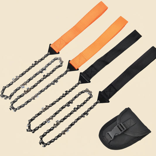 Survival Wire Saw - Portable Stainless Steel Emergency Hand Saw for Camping & Hiking