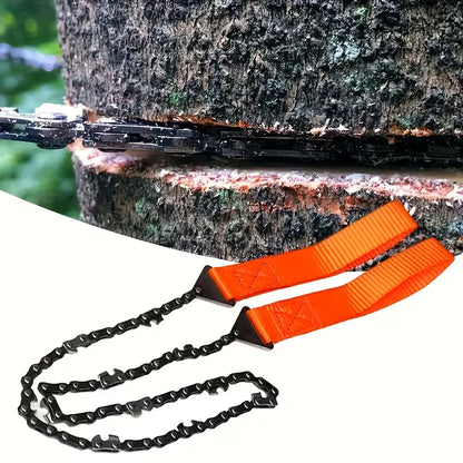 Survival Wire Saw - Portable Stainless Steel Emergency Hand Saw for Camping & Hiking
